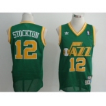 nba utah jazz #12 stockton green(fans edition)