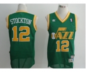 nba utah jazz #12 stockton green(fans edition)