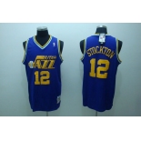 nba utah jazz #12 stockton purple