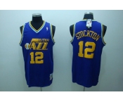 nba utah jazz #12 stockton purple