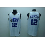 nba utah jazz #12 stockton white