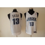 nba utah jazz #13 okur white(fans edition)