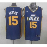 nba utah jazz #15 favors blue