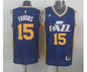 nba utah jazz #15 favors blue