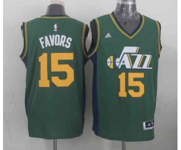 nba utah jazz #15 favors green