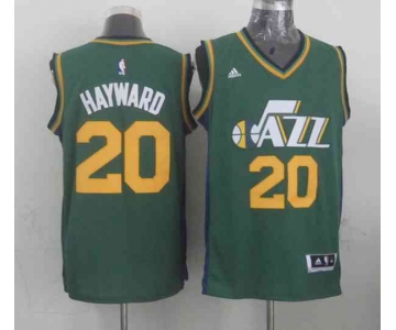 nba utah jazz #20 hayward green