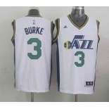 nba utah jazz #3 burke white