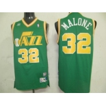 nba utah jazz #32 malone green (fans edition)