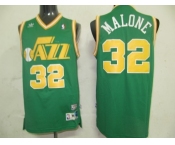 nba utah jazz #32 malone green (fans edition)