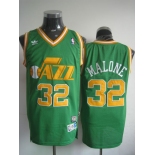 nba utah jazz #32 malone green