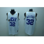 nba utah jazz #32 malone white