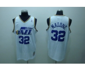 nba utah jazz #32 malone white