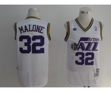 nba utah jazz #32 malone white(fans edition)