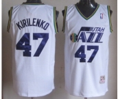 nba utah jazz #47 kirilenko white