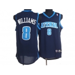 nba utah jazz #8 deron williams blue