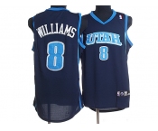 nba utah jazz #8 deron williams blue