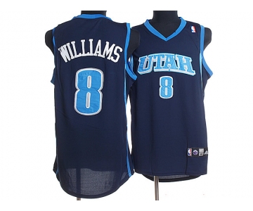 nba utah jazz #8 deron williams blue