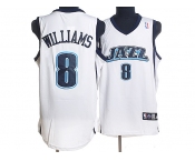 nba utah jazz #8 deron williams white