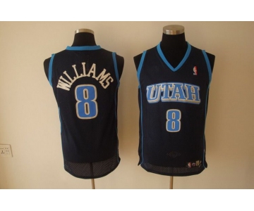 nba utah jazz #8 williams blue(fans edition)