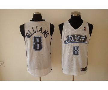 nba utah jazz #8 williams white(fans edition)