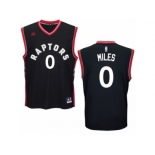 Men Adidas Toronto Raptors #0 C.J. Miles Authentic Black Alternate NBA Jersey