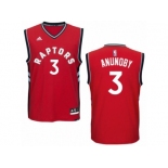 Men Adidas Toronto Raptors #3 OG Anunoby Authentic Red Road NBA Jersey