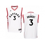 Men Adidas Toronto Raptors #3 OG Anunoby Swingman White Home NBA Jersey