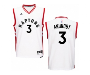 Men Adidas Toronto Raptors #3 OG Anunoby Swingman White Home NBA Jersey