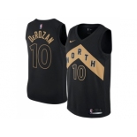 Men Nike Toronto Raptors #10 DeMar DeRozan Black NBA Swingman City Edition Jersey