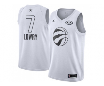 Men Nike Toronto Raptors #7 Kyle Lowry White NBA Jordan Swingman 2018 All-Star Game Jersey