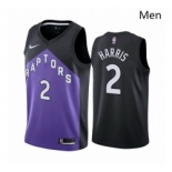 Men Toronto Raptors #2 Jalen Harris Purple NBA Swingman 2020 21 Earned Edition Jersey