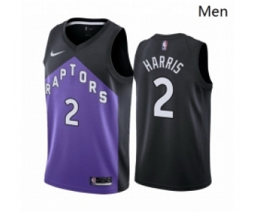 Men Toronto Raptors #2 Jalen Harris Purple NBA Swingman 2020 21 Earned Edition Jersey