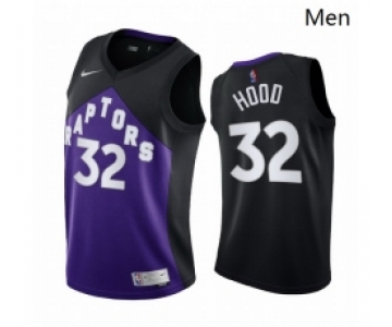 Men Toronto Raptors #32 Rodney Hood Purple NBA Swingman 2020 21 Earned Edition Jersey