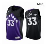 Men Toronto Raptors #33 Gary Trent Jr Purple NBA Swingman 2020 21 Earned Edition Jersey