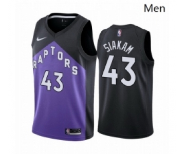 Men Toronto Raptors #43 Pascal Siakam Purple NBA Swingman 2020 21 Earned Edition Jersey