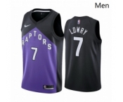 Men Toronto Raptors #7 Kyle Lowry Purple NBA Swingman 2020 21 Earned Edition Jersey