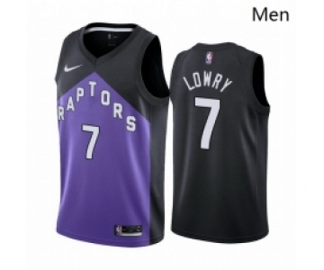 Men Toronto Raptors #7 Kyle Lowry Purple NBA Swingman 2020 21 Earned Edition Jersey