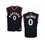 Men's Adidas Toronto Raptors #0 Jared Sullinger Authentic Black Alternate NBA Jersey