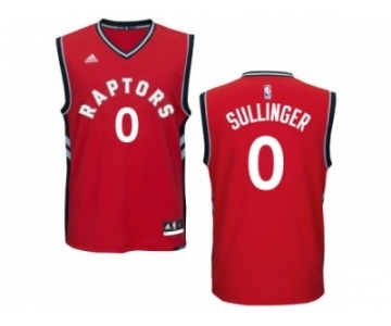 Men's Adidas Toronto Raptors #0 Jared Sullinger Swingman Red Road NBA Jersey