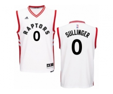 Men's Adidas Toronto Raptors #0 Jared Sullinger Swingman White Home NBA Jersey