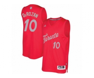 Men's Adidas Toronto Raptors #10 DeMar DeRozan Swingman Red 2016-2017 Christmas Day NBA Jersey