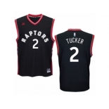 Men's Adidas Toronto Raptors #2 PJ Tucker Authentic Black Alternate NBA Jersey