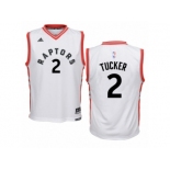 Men's Adidas Toronto Raptors #2 PJ Tucker Authentic White Home NBA Jersey