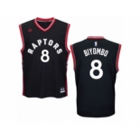 Men's Adidas Toronto Raptors #8 Bismack Biyombo Swingman Black Alternate NBA Jersey