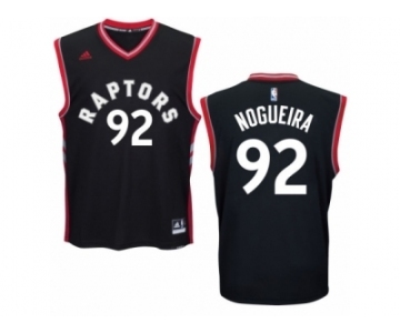 Men's Adidas Toronto Raptors #92 Lucas Nogueira Authentic Black Alternate NBA Jersey