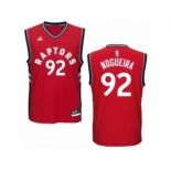 Men's Adidas Toronto Raptors #92 Lucas Nogueira Authentic Red Road NBA Jersey