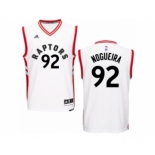 Men's Adidas Toronto Raptors #92 Lucas Nogueira Authentic White Home NBA Jersey