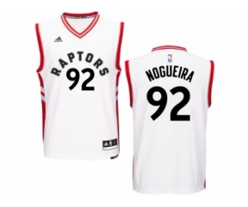 Men's Adidas Toronto Raptors #92 Lucas Nogueira Authentic White Home NBA Jersey