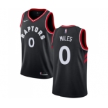 Men's Nike Toronto Raptors #0 C.J. Miles Swingman Black Alternate NBA Jersey Statement Edition