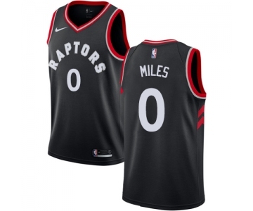 Men's Nike Toronto Raptors #0 C.J. Miles Swingman Black Alternate NBA Jersey Statement Edition